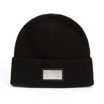 Load image into Gallery viewer, Fevani Metal Badge Wool Hat in Black FEVANI
