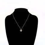 Load image into Gallery viewer, Crystal Heart Necklace Pendant: Luminous Diamonds in 925 Sterling Silver FEVANI