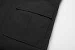 Indlæs billede til gallerivisning Men's Glacier Down Parka Jacket in Black (White Fox Hood Trim) FEVANI