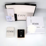 Load image into Gallery viewer, Heart Shaped Necklace Pendant: Luminous Diamonds in 925 Sterling Silver FEVANI