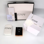 Laden Sie das Bild in den Galerie-Viewer, Heart Shaped Necklace Pendant: Luminous Diamonds in 925 Sterling Silver FEVANI