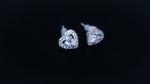 Load image into Gallery viewer, Fevani Heart shaped earstud earrings:Luminous Diamonds in 925 Sterling Silver FEVANI