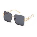 Charger l'image dans la galerie, Women's Fevani Black Square Oversized Sunglasses FEVANI
