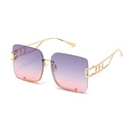 Load image into Gallery viewer, Women's Fevani Pink Square Oversized Sunglasses FEVANI