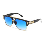 Load image into Gallery viewer, Men's Fevani Blue Square Oversized Sunglasses FEVANI