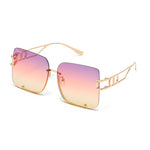 Load image into Gallery viewer, Women's Fevani Purple Square Oversized Sunglasses FEVANI
