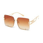 Laden Sie das Bild in den Galerie-Viewer, Women's Fevani Brown Square Oversized Sunglasses FEVANI