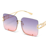 Load image into Gallery viewer, Women's Fevani Pink Square Oversized Sunglasses FEVANI