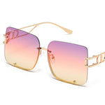 Load image into Gallery viewer, Women's Fevani Purple Square Oversized Sunglasses FEVANI