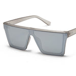 Load image into Gallery viewer, Women's Fevani Bouclier Light Grey Square Oversized Sunglasses FEVANI