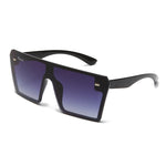 Load image into Gallery viewer, Women's Fevani Bouclier Black Gray Square Oversized Sunglasses FEVANI