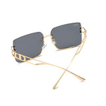 Charger l'image dans la galerie, Women's Fevani Black Square Oversized Sunglasses FEVANI