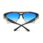 Load image into Gallery viewer, Men's Fevani Blue Square Oversized Sunglasses FEVANI