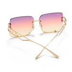 Load image into Gallery viewer, Women's Fevani Purple Square Oversized Sunglasses FEVANI