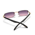 Load image into Gallery viewer, Men's Fevani Purple Rectangle Exclusive Wood Frame Sunglasses FEVANI
