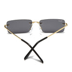 Afbeelding in Gallery-weergave laden, Men's Fevani Light Grey Classic Platinum Rectangular Metal Sunglasses FEVANI