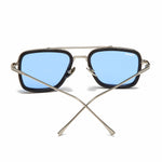 Load image into Gallery viewer, Men's Fevani Light Blue Platinum Square Oversized Sunglasses FEVANI