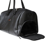 Load image into Gallery viewer, Voyage Black Leather Travel Bag FEVANI