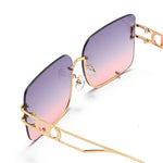 Load image into Gallery viewer, Women's Fevani Pink Square Oversized Sunglasses FEVANI