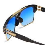 Load image into Gallery viewer, Men's Fevani Blue Square Oversized Sunglasses FEVANI