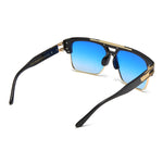 Load image into Gallery viewer, Men's Fevani Blue Square Oversized Sunglasses FEVANI