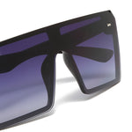 Load image into Gallery viewer, Women's Fevani Bouclier Black Gray Square Oversized Sunglasses FEVANI