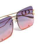 Load image into Gallery viewer, Women's Fevani Pink Square Oversized Sunglasses FEVANI