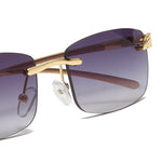 Load image into Gallery viewer, Men's Fevani Violet Vintage Rimless Rectangle Sunglasses FEVANI