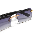 Load image into Gallery viewer, Men's Fevani Dark Violet Rectangle Exclusive Wood Frame Sunglasses FEVANI