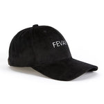 Load image into Gallery viewer, Fevani Baseball Cap in Velour Black/ White FEVANI