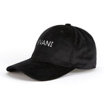 Load image into Gallery viewer, Fevani Baseball Cap in Velour Black/ White FEVANI