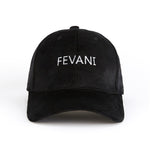 Load image into Gallery viewer, Fevani Baseball Cap in Velour Black/ White FEVANI