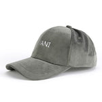 Indlæs billede til gallerivisning Fevani Baseball Cap in Velour Gray/ White FEVANI