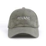 Indlæs billede til gallerivisning Fevani Baseball Cap in Velour Gray/ White FEVANI