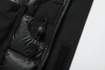 Load image into Gallery viewer, Men's Grandeur Down Parka Jacket in Black (Black Fox Hood Trim) FEVANI