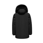 Load image into Gallery viewer, Men's Imperial Down Parka Jacket in Black (Black Fox Hood Trim) FEVANI