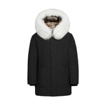 Load image into Gallery viewer, Men's Opulent Elite Parka in Black - (Blue Fox Trim) FEVANI