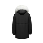 Load image into Gallery viewer, Men's Opulent Elite Parka in Black - (Blue Fox Trim) FEVANI