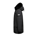 Last inn bildet i gallerivisningen, Men's Majestic Down Parka Jacket in Black (Black Fox Hood Trim) FEVANI