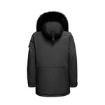 Last inn bildet i gallerivisningen, Men's Majestic Down Parka Jacket in Black (Black Fox Hood Trim) FEVANI