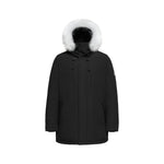 Load image into Gallery viewer, Men's Arctic Grade Down Parka Jacket in Black (White Fox Hood Trim) FEVANI