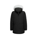 Load image into Gallery viewer, Men's Arctic Grade Down Parka Jacket in Black (White Fox Hood Trim) FEVANI