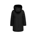 Last inn bildet i gallerivisningen, Women's Ritzy Down Parka Jacket in Black (Black Fox Hood Trim) FEVANI