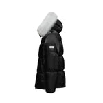 Load image into Gallery viewer, Men's Arctic Emperor Winter Coat in Black - (Blue Fox Trim) FEVANI