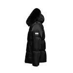 Load image into Gallery viewer, Men's Arctic Emperor Winter Coat in Black - (Black Fox Trim) FEVANI