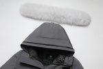 Last inn bildet i gallerivisningen, Men's Majestic Down Parka Jacket in Grey (White Fox Hood Trim) FEVANI