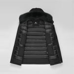Load image into Gallery viewer, Men's Arctic Grade Down Parka Jacket in Black (Black Fox Hood Trim) FEVANI