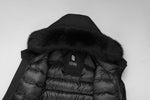 Load image into Gallery viewer, Men's Arctic Grade Down Parka Jacket in Black (Black Fox Hood Trim) FEVANI