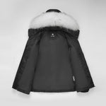 Load image into Gallery viewer, Men's Arctic Emperor Winter Coat in Black - (Blue Fox Trim) FEVANI