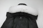Load image into Gallery viewer, Men's Arctic Emperor Winter Coat in Black - (Blue Fox Trim) FEVANI